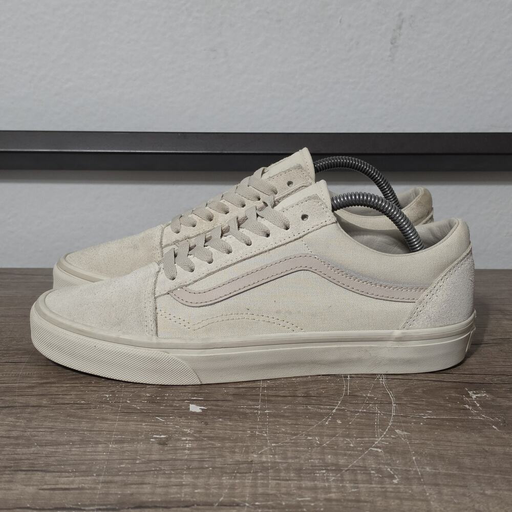 Vans Old Skool Suede Men's Athletic Skate Shoes Sneakers Size 9 Beige